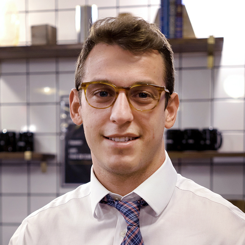 Man wearing Felix Gray eyeglasses