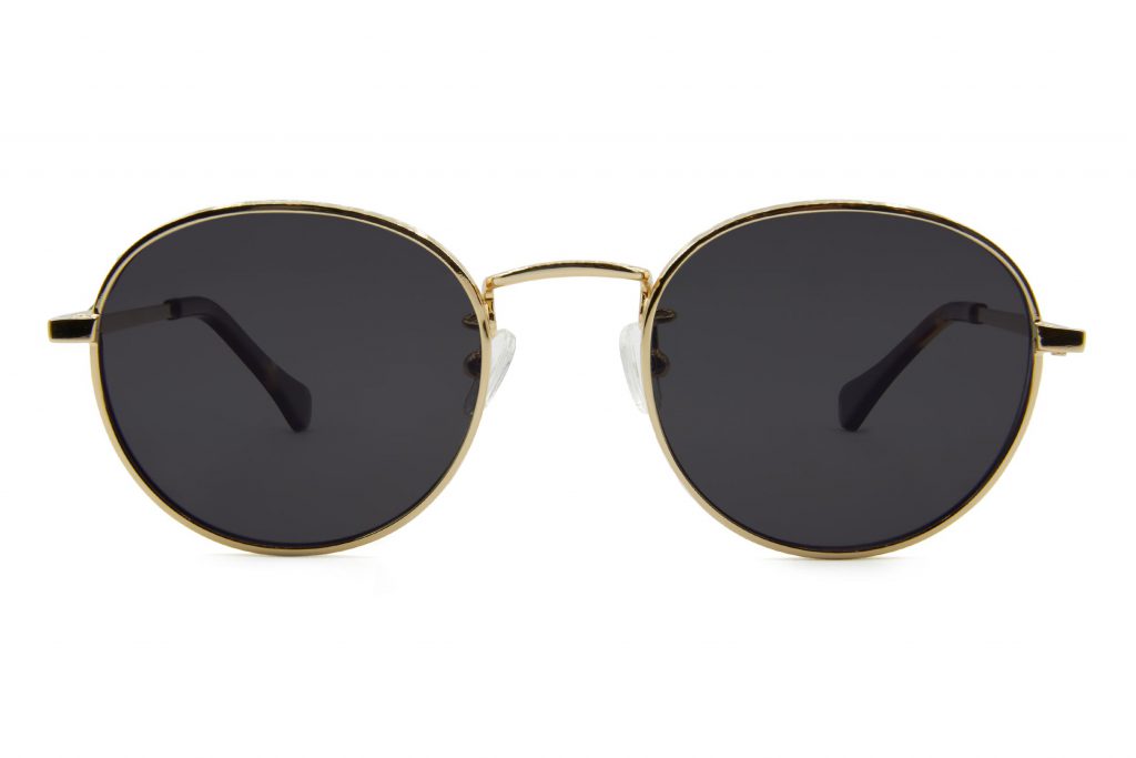 Hamilton gold metal sunglasses