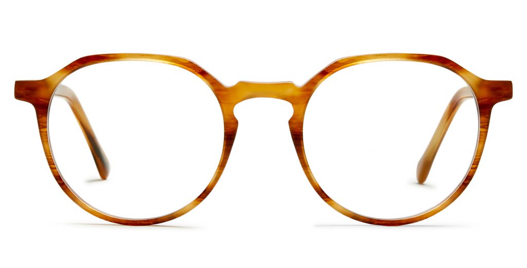 franklin in amber toffee eyeglasses