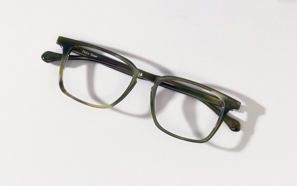 Image of green square eueglasses