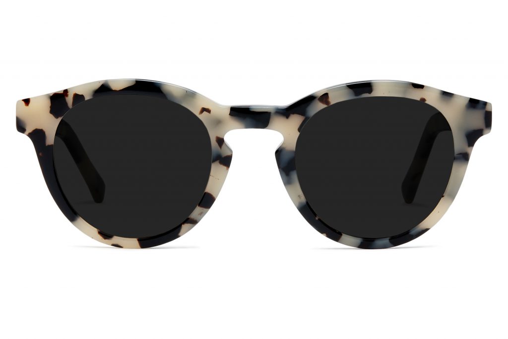 Ivory tortoise round sunglasses