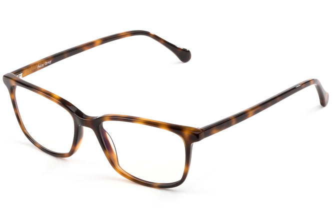 Faraday eyeglasses in sazerac viewed from front