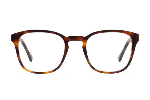 Tole eyeglasses in sazerac viewed from front