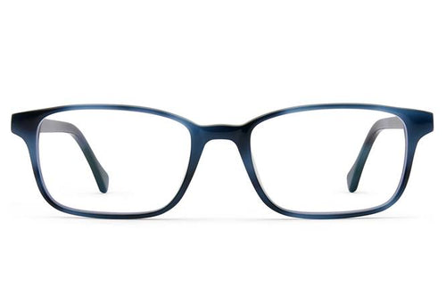 Carver eyeglasses in midnight surf viewed from front