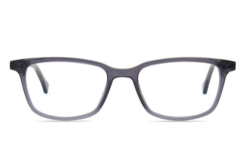 Faraday K2 eyeglasses in graphite viewed from front