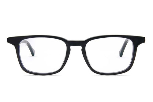 Nash K2 eyeglasses in black viewed from front