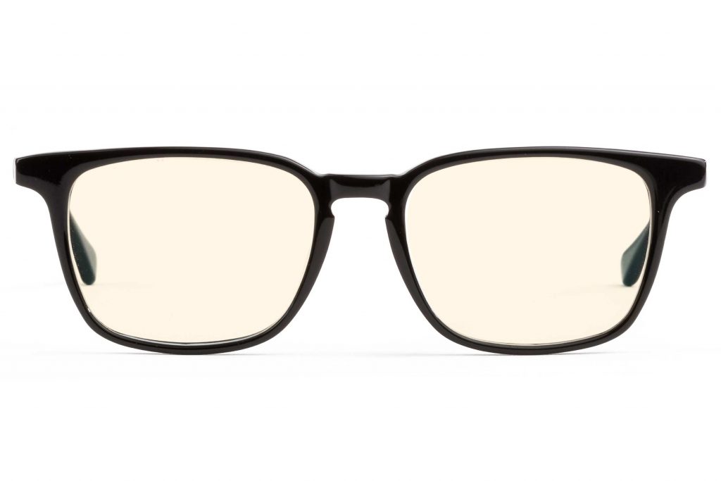 Square Black Nash Sleep Glasses with tinted lenses