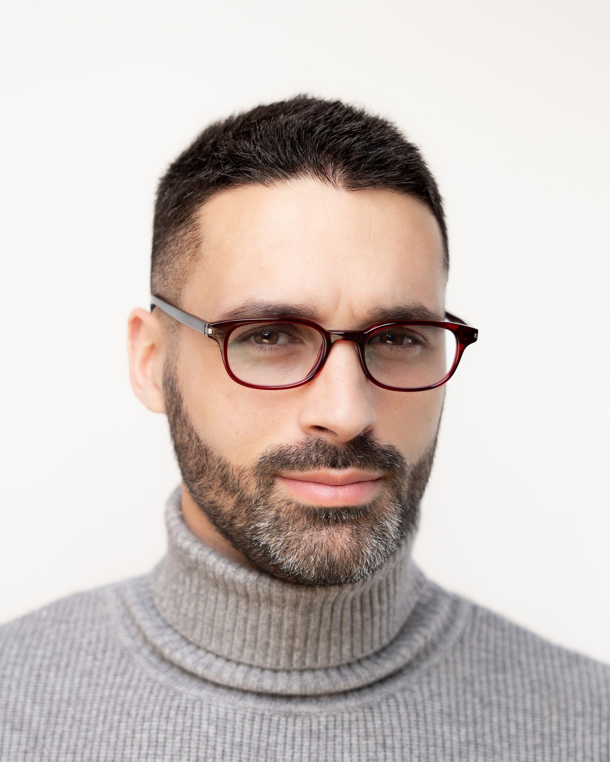 Carson Blue Light Glasses - Crimson frame with Clear Plano lenses