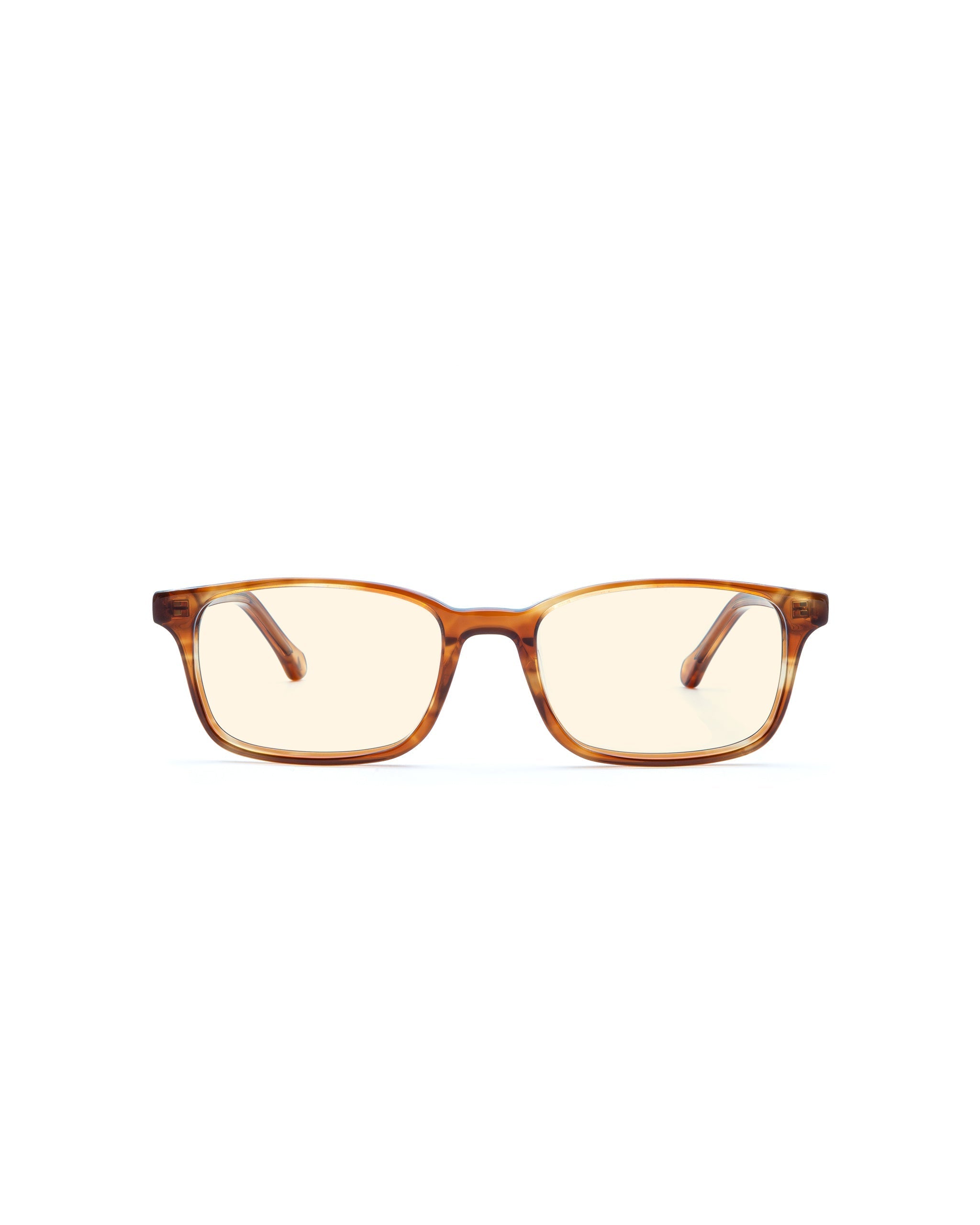 Carver Blue Light Glasses - Mahogany frame with Clear Plano lenses