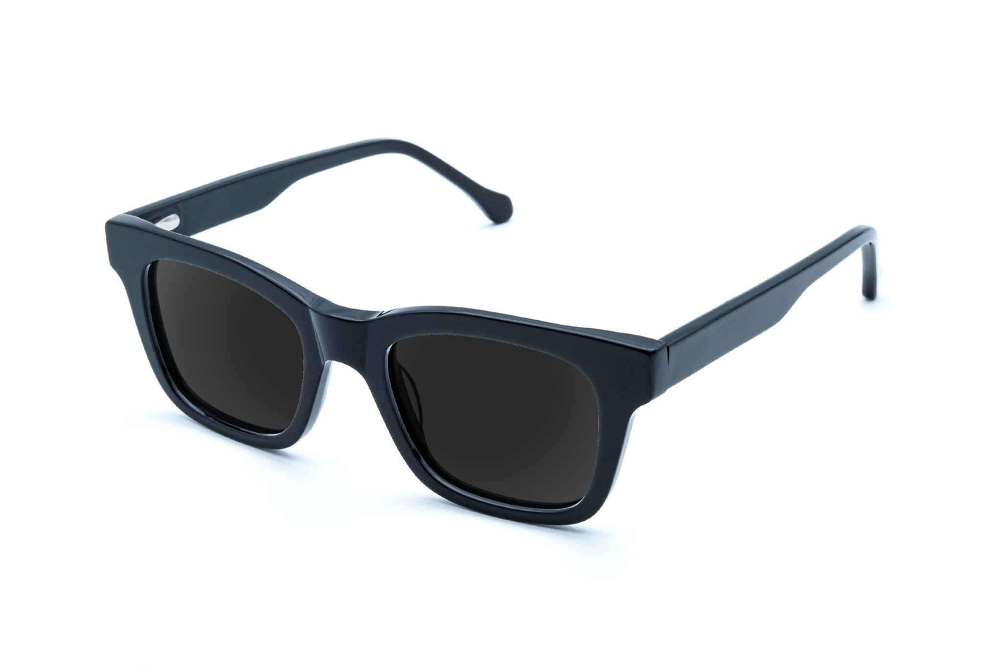 GINCE Goods Ellis Sunglasses in Black Gince Goods Classic Oval Sunglasses - Black/Yellow – The  main image 4