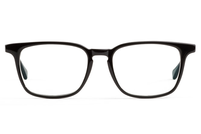 Nash eyeglasses in black viewed from front