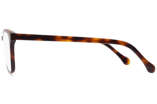 Tole eyeglasses in sazerac viewed from side