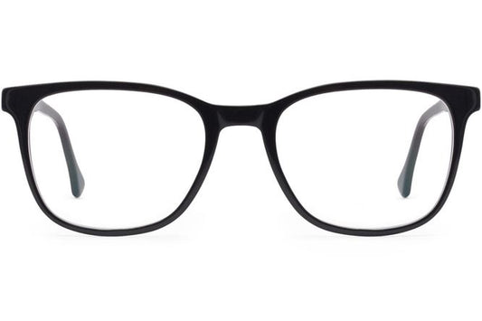 Volta eyeglasses in black viewed from front