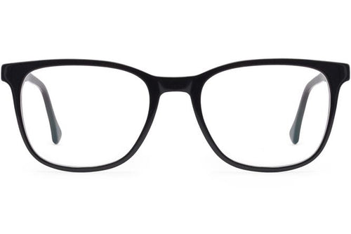 Volta eyeglasses in black viewed from front