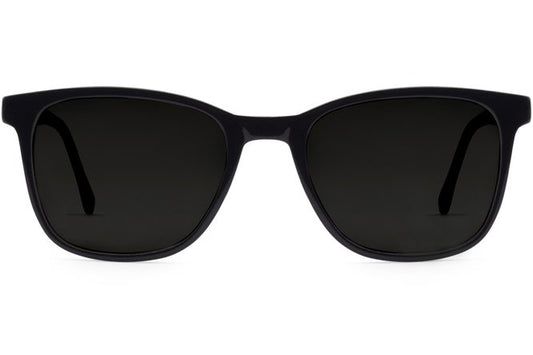 Volta sunglasses in black viewed from front