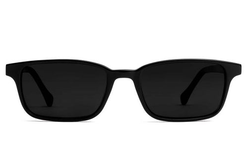 Carver LBF sunglasses in black viewed from front
