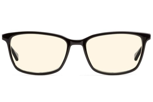 Faraday sleepglasses in black viewed from front
