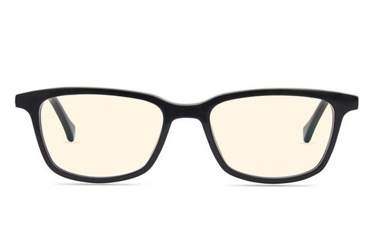 Faraday K2 sleepglasses in black viewed from front