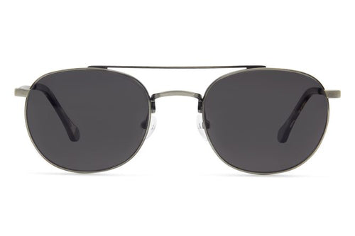Fermat sunglasses in gunmetal viewed from front