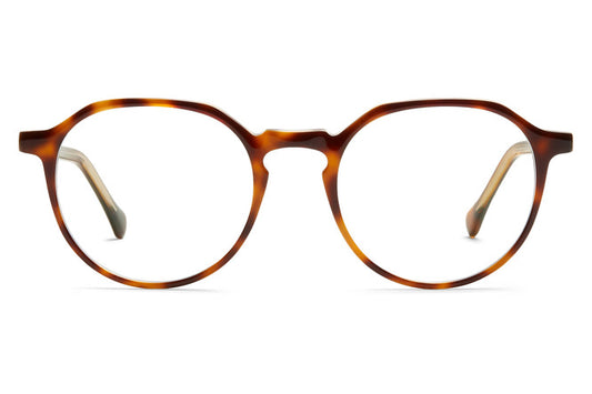 Franklin eyeglasses in sazerac crystal viewed from front