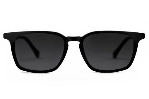 Nash sunglasses in black viewed from front