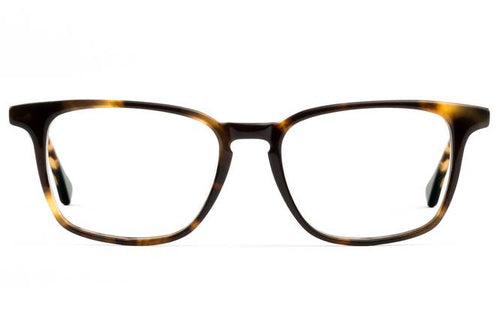Nash LBF eyeglasses in whiskey tortoise viewed from front