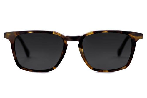 Nash sunglasses in whiskey tortoise viewed from front