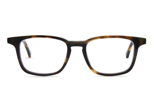 Nash K1 eyeglasses in whiskey tortoise viewed from front