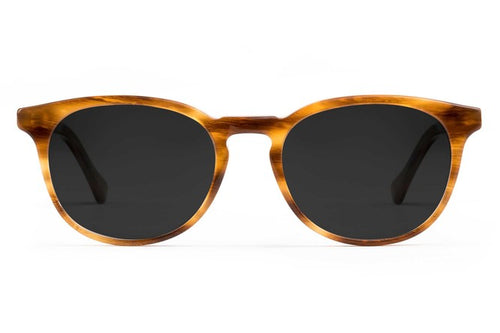 Roebling sunglasses in amber toffee viewed from front