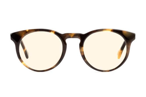 Turing sleepglasses in whiskey tortoise viewed from front